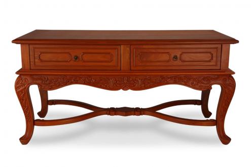 Teak wood console table